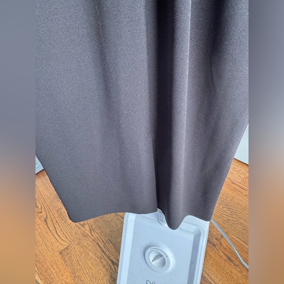 Express Elegant Black faux leather mixed media dress - Picture 6 of 6